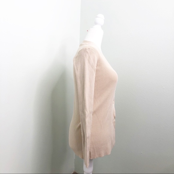 Olivaceous ribbed cardi Cardigan cream - Picture 3 of 16